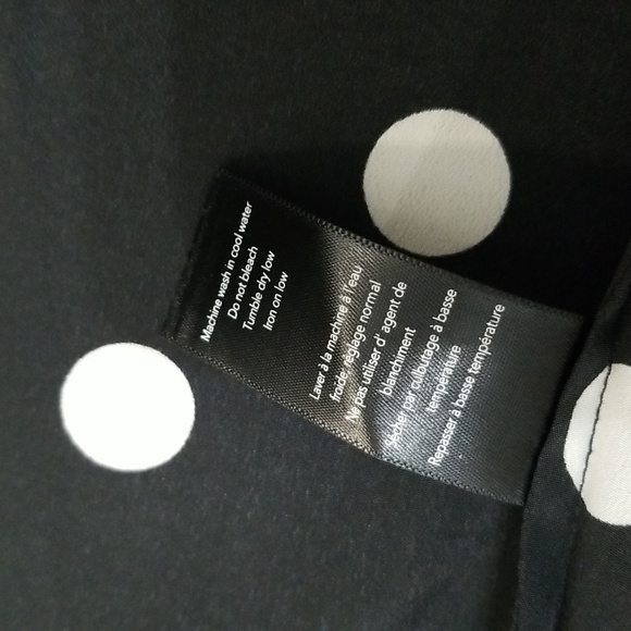 (8) J by Jess Polka Dot Print Blouse Business Casual Bold Academia Office Classy - Picture 5 of 10